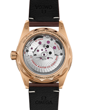 Cassa in Bronze Gold 9K da 41 mm con lunetta girevole unidirezionale in ceramica marrone e scala graduata in Super-LumiNova verde